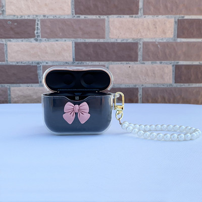 „Sony WF-1000XM3“ belaidžio „Bluetooth“ ausinių TPU dėklo dangtelis, skirtas WF-1000XM3, apsauginis dangtelis su perlų raktų pakabuko priedais