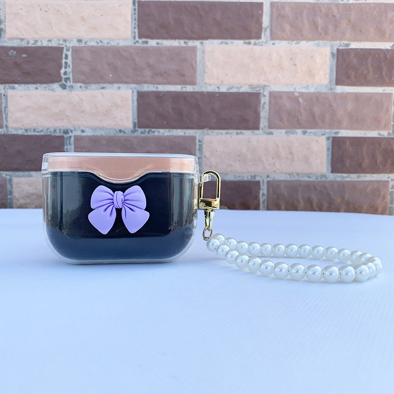 „Sony WF-1000XM3“ belaidžio „Bluetooth“ ausinių TPU dėklo dangtelis, skirtas WF-1000XM3, apsauginis dangtelis su perlų raktų pakabuko priedais