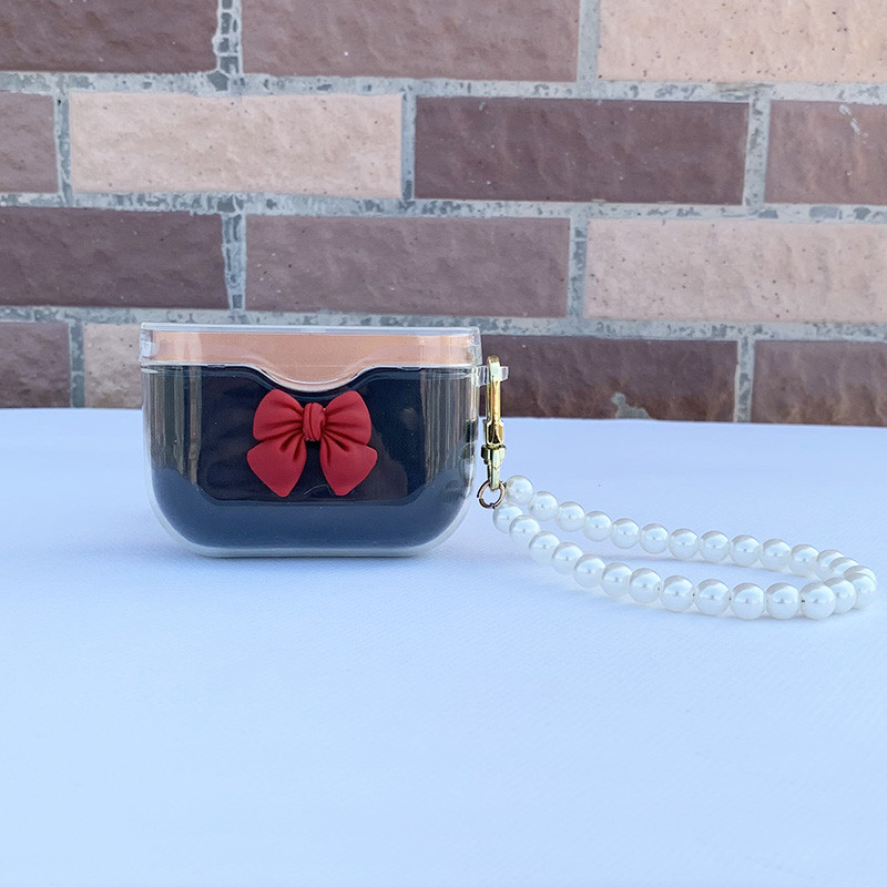 „Sony WF-1000XM3“ belaidžio „Bluetooth“ ausinių TPU dėklo dangtelis, skirtas WF-1000XM3, apsauginis dangtelis su perlų raktų pakabuko priedais