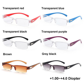 1PC Γυαλιά ανάγνωσης Γυναικεία Ανδρικά Μεγαλύτερα Μόδα Πλαίσιο PC Φορητά γυαλιά πρεσβυωπίας Υψηλής ευκρίνειας Vision Care +1,0~+4,0