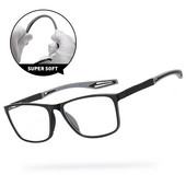 DML naujo stiliaus aukštos kokybės TR90 itin lengvos medžiagos vyriški moteriški lengvi presbiopijos akiniai skaitymui