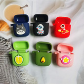 Rajzfilm védőtakaró ütésálló szilikon tok OPPO Enco ingyenes fejhallgató fedél horoggal