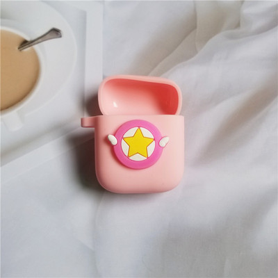 Rajzfilm védőtakaró ütésálló szilikon tok OPPO Enco ingyenes fejhallgató fedél horoggal