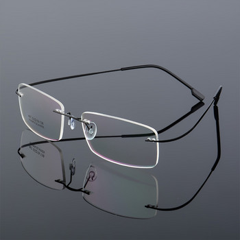 1PC Очила за четене без рамки Мъже Жени Memory Titanium Presbyopic Eyewear High-definition Eyewear Vision Care +1.0~+4.0