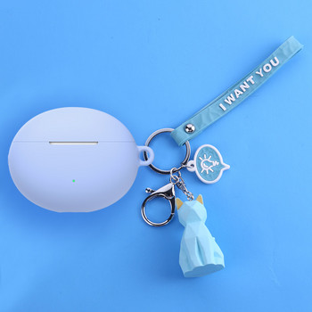 Симпатичен силиконов калъф за слушалки за Huawei Freebuds 4i Безжична Bluetooth слушалка Протекторна торбичка Shell за чанти Freebuds 4i