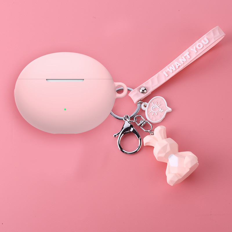 Mielas silikoninis ausinių dėklo dangtelis, skirtas „Huawei Freebuds 4i“ belaidėms „Bluetooth“ ausinių apsaugai, skirtas „Freebuds 4i“ krepšiams