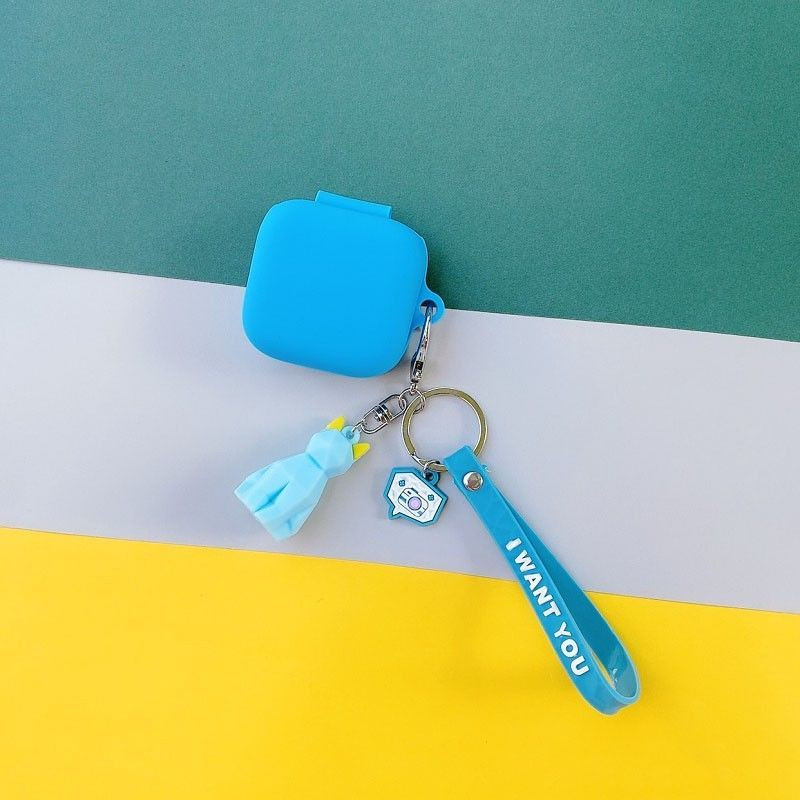 Mielas Panda Rabbit silikoninis dėklas, skirtas Xiaomi MI Air2 SE dėklui, skirtas MI Air2 SE belaidžiam Bluetooth ausinių dėklui