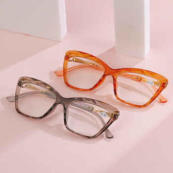 Elbru 2023 Нови очила за четене Cateye Дамски модни оптични очила с рецепта за пресбиопия Очила за зрение Унисекс +1+2+4