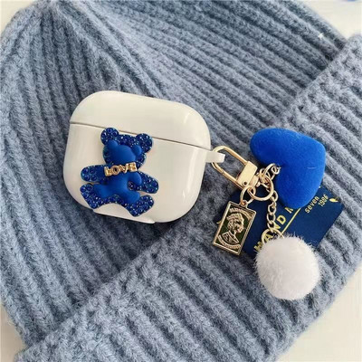 Θήκη Cute Bear TPU για AirPods 3 Ασύρματη θήκη ακουστικών Bluetooth Προστατευτική θήκη για Apple airpods 1 2 Pro Cover Case