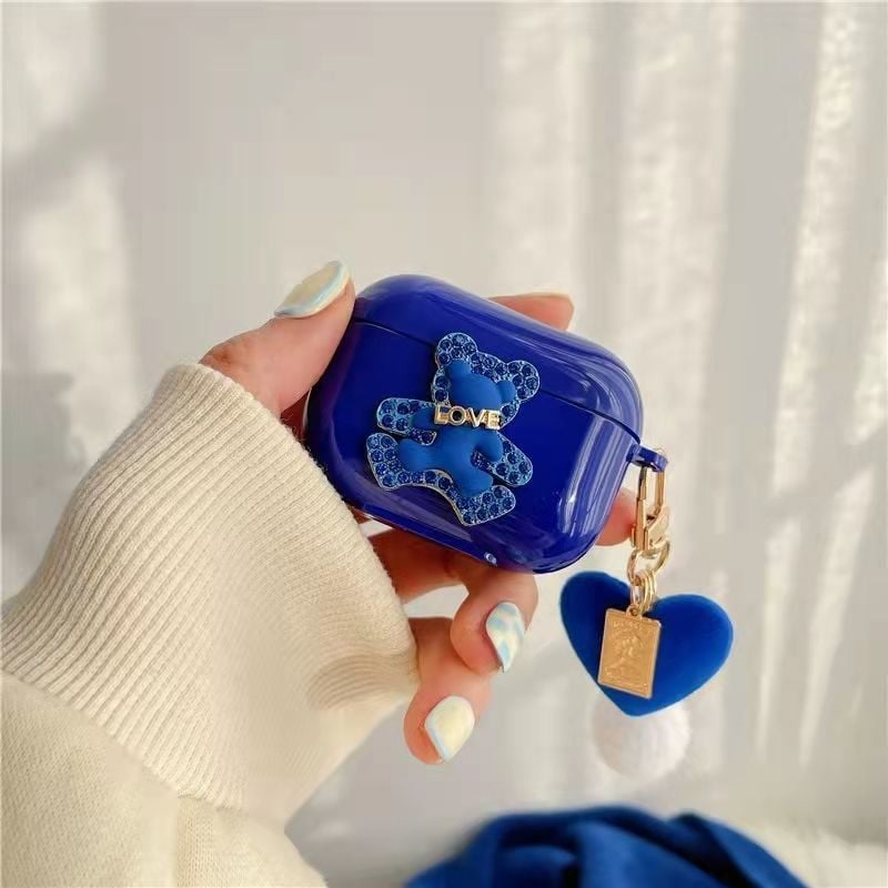 Θήκη Cute Bear TPU για AirPods 3 Ασύρματη θήκη ακουστικών Bluetooth Προστατευτική θήκη για Apple airpods 1 2 Pro Cover Case