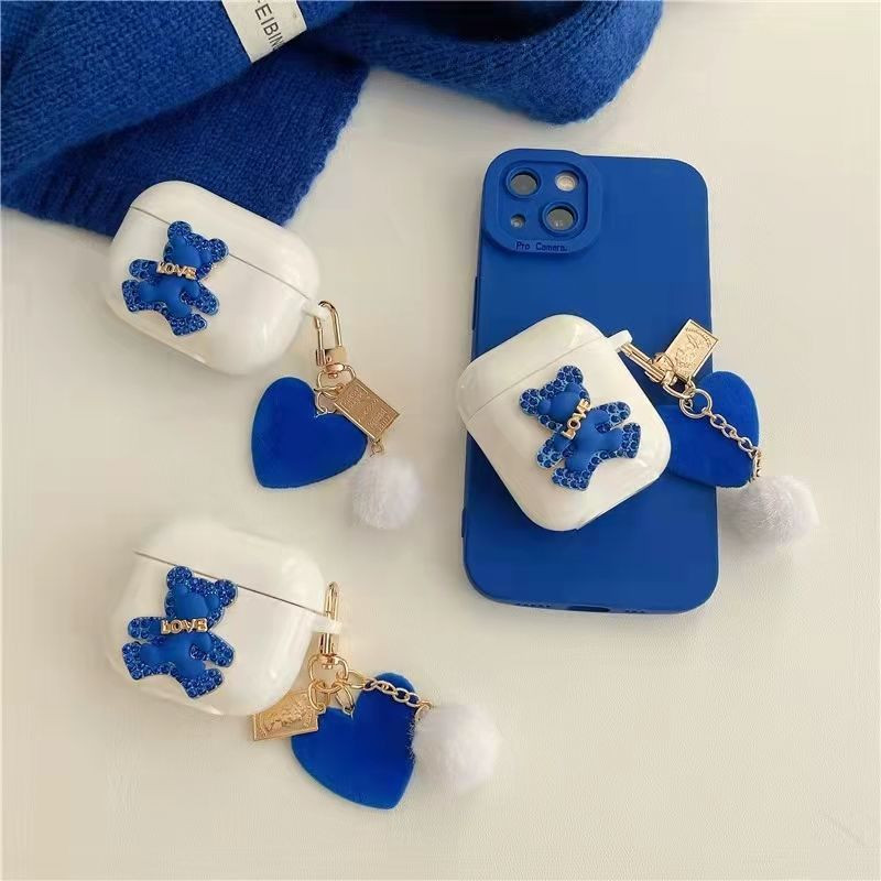 Θήκη Cute Bear TPU για AirPods 3 Ασύρματη θήκη ακουστικών Bluetooth Προστατευτική θήκη για Apple airpods 1 2 Pro Cover Case