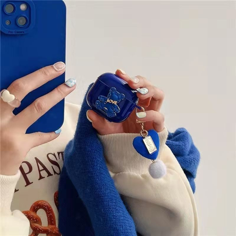 Θήκη Cute Bear TPU για AirPods 3 Ασύρματη θήκη ακουστικών Bluetooth Προστατευτική θήκη για Apple airpods 1 2 Pro Cover Case