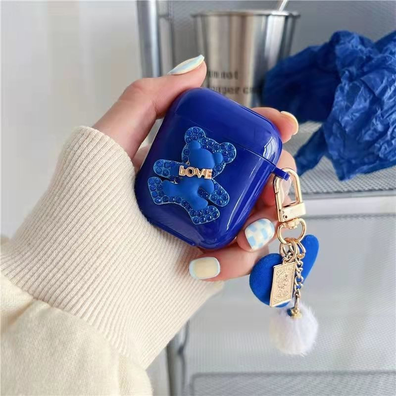 Θήκη Cute Bear TPU για AirPods 3 Ασύρματη θήκη ακουστικών Bluetooth Προστατευτική θήκη για Apple airpods 1 2 Pro Cover Case