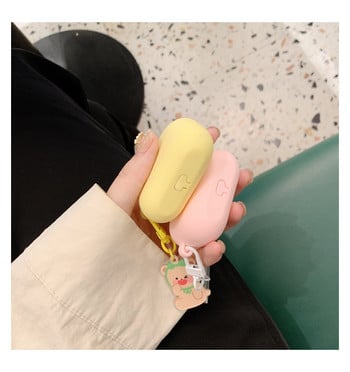 Θήκη κάλυψης σιλικόνης για apple Airpods Pro Θήκη Cute Keyring Θήκη Bluetooth για airpod Αξεσουάρ ακουστικών δέρμα