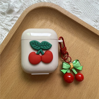 Korejska simpatična futrola u obliku srca za AirPods Pro 2. mekana TPU maska za AirPods 3 1 2 Kutija za punjenje slušalica s crtanim cvijetom i privjeskom za ključeve