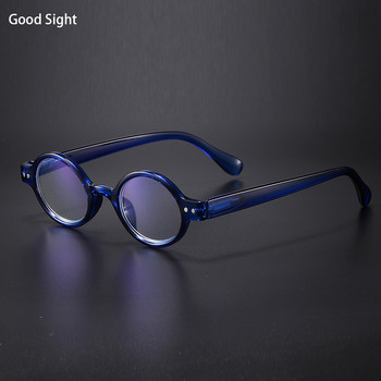 Καλή όραση Μπλε σκελετός Ρετρό έξυπνα γυαλιά ανάγνωσης Γυαλιά μπλε φωτός Vintage στρογγυλά γυαλιά Γυναικεία +1,5+2+2,5+3