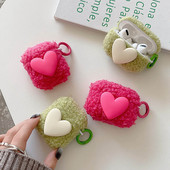Υπέροχη θήκη ακουστικών Push Heart για Apple AirPods 2 1 Pro Cute Love Case for Air Pods 3 Μαλακό κάλυμμα ακουστικών TPU αντικραδασμικό