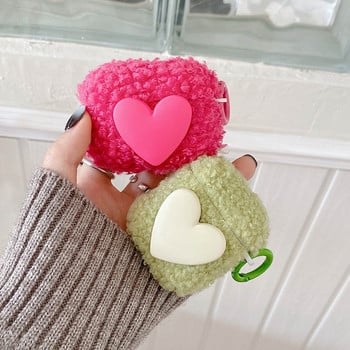 Прекрасен калъф за слушалки Push Heart за Apple AirPods 2 1 Pro Cute Love Case за Air Pods 3 Мек TPU удароустойчив капак за слушалки