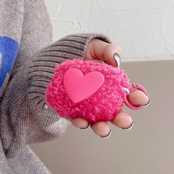 Прекрасен калъф за слушалки Push Heart за Apple AirPods 2 1 Pro Cute Love Case за Air Pods 3 Мек TPU удароустойчив капак за слушалки