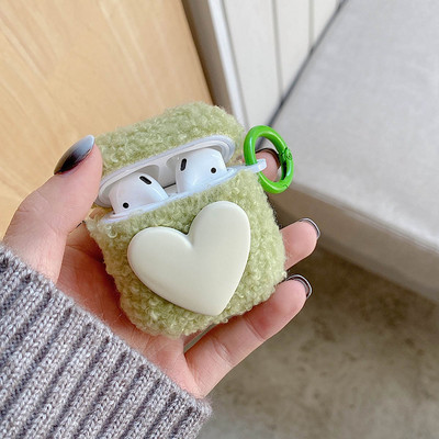 Υπέροχη θήκη ακουστικών Push Heart για Apple AirPods 2 1 Pro Cute Love Case for Air Pods 3 Μαλακό κάλυμμα ακουστικών TPU αντικραδασμικό