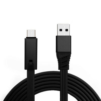 1,5 M ilgio reborn USB kabelis Taisomas mikro USB C tipo įkrovimo laidas, skirtas iPhone įkroviklio kabeliui Atkuriamas atsinaujinantis