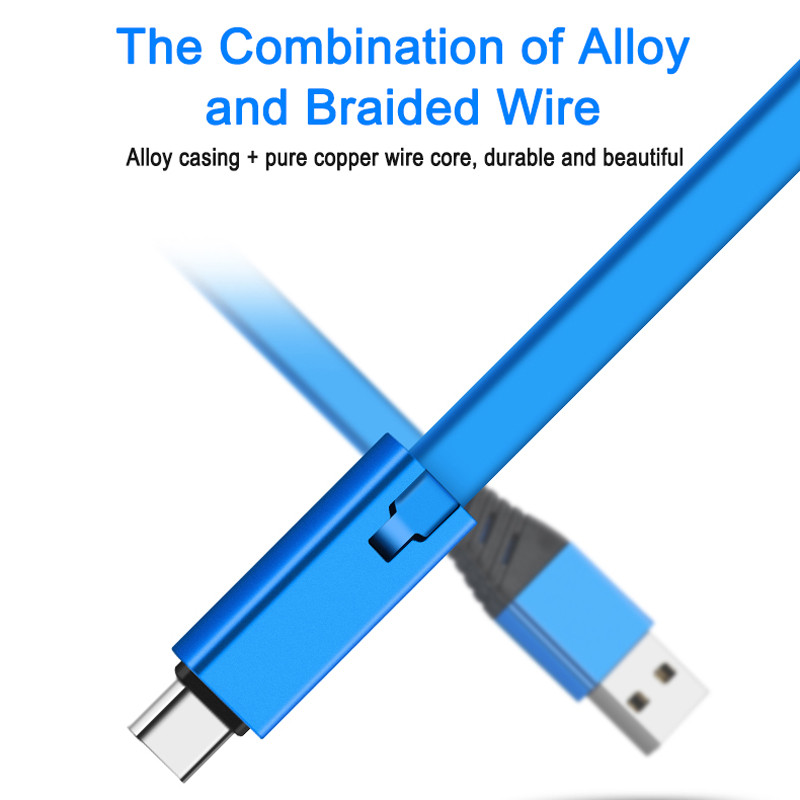 1,5 M ilgio reborn USB kabelis Taisomas mikro USB C tipo įkrovimo laidas, skirtas iPhone įkroviklio kabeliui Atkuriamas atsinaujinantis