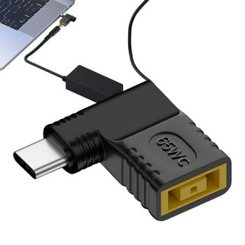 PD 65W захранване за лаптоп Захранване Адаптер Конектор USB Тип-C женски към DC мъжки жак Конвертор за Lenovos/HP/DELL