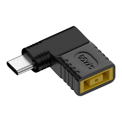 PD 65 W nešiojamojo kompiuterio maitinimo įkroviklio maitinimo adapterio jungtis C tipo USB lizdas į nuolatinės srovės vyrišką lizdo kištuką, skirtas Lenovo / HP / DELL