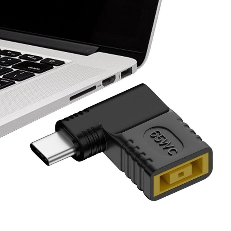 PD 65 W nešiojamojo kompiuterio maitinimo įkroviklio maitinimo adapterio jungtis C tipo USB lizdas į nuolatinės srovės vyrišką lizdo kištuką, skirtas Lenovo / HP / DELL