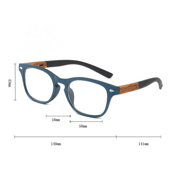 Очила за четене iboode Wood Grain за жени Мъжки модни очила с пресбиопия Мъжки женски диоптър + 1,5 2 2,5 3 3,5