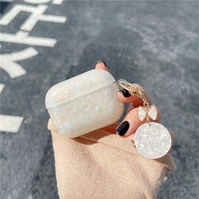 Θήκη Cartoon Pearl Shell για Apple Airpods 1 2 3 Θήκη για AirPods Pro Θήκη με Αξεσουάρ ακουστικών Μπρελόκ Κουτί ακουστικών