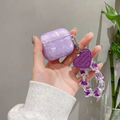 Θήκη Cartoon Pearl Shell για Apple Airpods 1 2 3 Θήκη για AirPods Pro Θήκη με Αξεσουάρ ακουστικών Μπρελόκ Κουτί ακουστικών