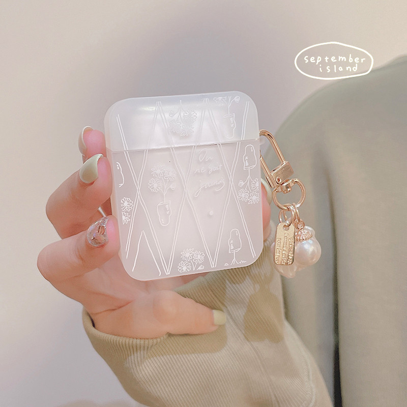 Luxusné dievčenské puzdro pre Apple Airpods 1 2 3 puzdro pre AirPods Pro s perleťovou kľúčenkou, príslušenstvom pre slúchadlá, krabičkou na slúchadlá