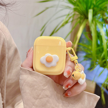 Сладко яйце Мек силиконов калъф за слушалки Черупка за слушалки за Apple Airpod 1/2 Калъфи за Airpods 3 2 1 Pro Capa Funda