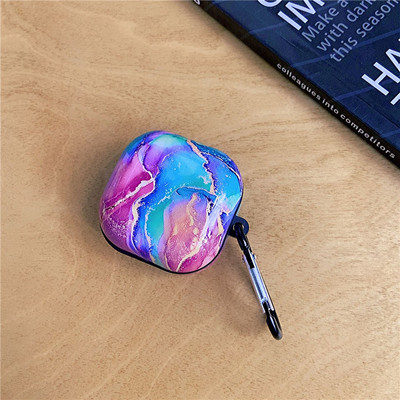 Rajzfilm fülhallgató tok Samsung Galaxy Buds Live Buds Pro Buds2 márvány TPU Bluetooth fejhallgató töltőfedélhez