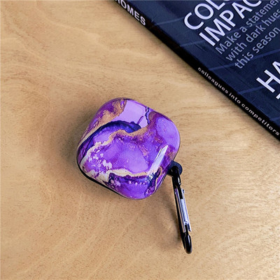 Rajzfilm fülhallgató tok Samsung Galaxy Buds Live Buds Pro Buds2 márvány TPU Bluetooth fejhallgató töltőfedélhez