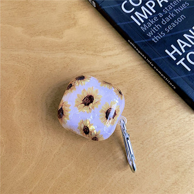 Rajzfilm fülhallgató tok Samsung Galaxy Buds Live Buds Pro Buds2 márvány TPU Bluetooth fejhallgató töltőfedélhez