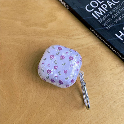 Rajzfilm fülhallgató tok Samsung Galaxy Buds Live Buds Pro Buds2 márvány TPU Bluetooth fejhallgató töltőfedélhez