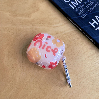 Rajzfilm fülhallgató tok Samsung Galaxy Buds Live Buds Pro Buds2 márvány TPU Bluetooth fejhallgató töltőfedélhez