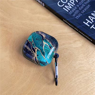 Rajzfilm fülhallgató tok Samsung Galaxy Buds Live Buds Pro Buds2 márvány TPU Bluetooth fejhallgató töltőfedélhez