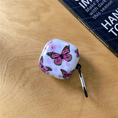 Rajzfilm fülhallgató tok Samsung Galaxy Buds Live Buds Pro Buds2 márvány TPU Bluetooth fejhallgató töltőfedélhez