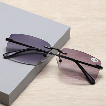 Ανδρικά γυαλιά ανάγνωσης χωρίς χείλος Γυναικεία γυαλιά ανάγνωσης μπλε φωτός Γυαλιά ανάγνωσης HD φακοί Πρεσβυωπικά γυαλιά μισού σκελετού γυαλιά πρεσβυωπίας