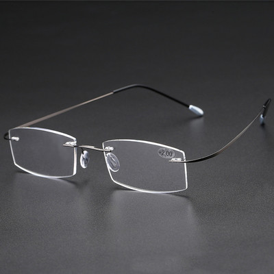 Muške naočale za čitanje bez okvira Ženske naočale za čitanje koje blokiraju plavo svjetlo HD leće Naočale za dalekovidnost Naočale s poluokvirom za dalekovidnost