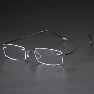 Muške naočale za čitanje bez okvira Ženske naočale za čitanje koje blokiraju plavo svjetlo HD leće Naočale za dalekovidnost Naočale s poluokvirom za dalekovidnost
