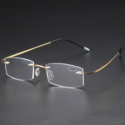 Muške naočale za čitanje bez okvira Ženske naočale za čitanje koje blokiraju plavo svjetlo HD leće Naočale za dalekovidnost Naočale s poluokvirom za dalekovidnost