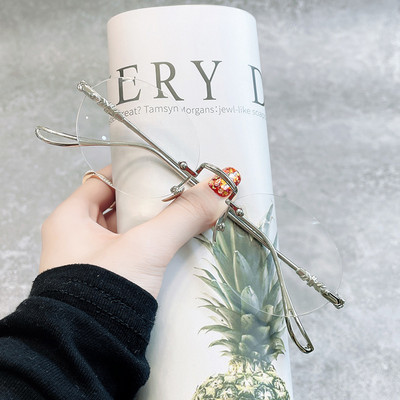 Muške naočale za čitanje bez okvira Ženske naočale za čitanje koje blokiraju plavo svjetlo HD leće Naočale za dalekovidnost Naočale s poluokvirom za dalekovidnost