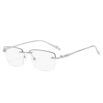 Muške naočale za čitanje bez okvira Ženske naočale za čitanje koje blokiraju plavo svjetlo HD leće Naočale za dalekovidnost Naočale s poluokvirom za dalekovidnost