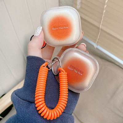 Husă cu breloc cu ornamente pentru brățară de primăvară pentru Samsung Galaxy Buds Live Buds Pro Buds2 Husă transparentă pentru căști
