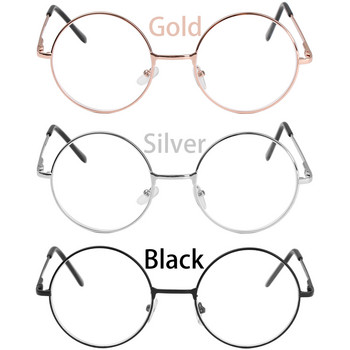 Vintage μεταλλικά στρογγυλά γυαλιά μυωπίας Γυναικεία Ανδρικά Εξαιρετικά ελαφριά εύκαμπτη ρητίνη Γυαλιά κοντής όρασης Vision Care Διόπτρα -1,00~-4,0