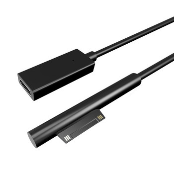 Γυναικείο τροφοδοτικό φόρτισης 15V 3A USB2.0 Type-C για Microsoft Surface Pro 4 5 6 Go Tablet PD 20cm Καλώδιο προσαρμογέα φορτιστή DC